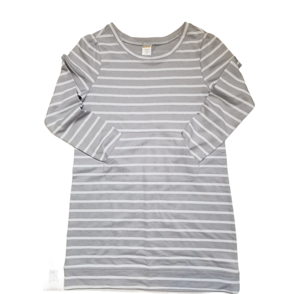 Gymboree Other - Gymboree Grey Striped Dress Size M 7/8